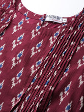 Carica l'immagine nel visualizzatore Galleria,front tucks with flare midi dress