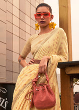 Load image into Gallery viewer, Royal Yellow Handloom Weaving Banarasi Cotton Silk Saree