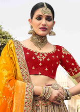 Load image into Gallery viewer, Multi Colour Banarasi Silk Lehenga Choli with Khatli work Embroidery