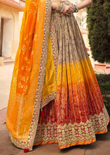 Load image into Gallery viewer, Multi Colour Banarasi Silk Lehenga Choli with Khatli work Embroidery