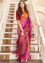 Load image into Gallery viewer, Shades Of Pink Leheriya Printed Cotton Saree : Top Pick