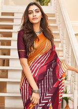 Load image into Gallery viewer, Pink &amp; Orange Leheriya Printed Cotton Saree: Summer Edition : Top Pick