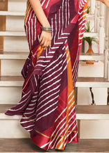 Load image into Gallery viewer, Pink &amp; Orange Leheriya Printed Cotton Saree: Summer Edition : Top Pick