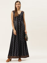 Load image into Gallery viewer, Front loops with flare pleated pants printed jumpsuit