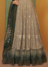 Load image into Gallery viewer, Tan Brown Designer Embroidered Georgette Anarkali Suit (Pre-Order)