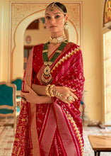 Load image into Gallery viewer, Magenta Pink Designer Printed Silk Saree : Top Pick