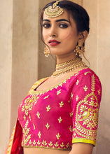 Load image into Gallery viewer, Pear Green Banarasi Silk Lehenga Choli with Heavy Embroidery Work