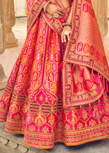 Load image into Gallery viewer, Shades Of Pink Banarasi Silk Lehenga Choli with Heavy Embroidery Work
