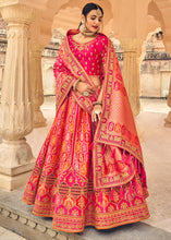 Load image into Gallery viewer, Shades Of Pink Banarasi Silk Lehenga Choli with Heavy Embroidery Work