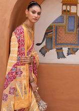 Load image into Gallery viewer, Shades Of Yellow Patola Printed Tissue Silk Saree with Designer Blouse
