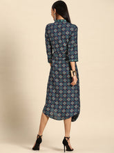 Load image into Gallery viewer, Front cowl mandarin collar Dress
