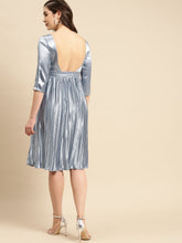 Load image into Gallery viewer, Deep Back pre pleated dress