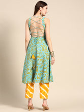 Carica l'immagine nel visualizzatore Galleria,Deep back tie up kurta palazzo