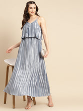 Load image into Gallery viewer, Pre pleated flare yoke maxi dress