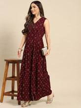 Load image into Gallery viewer, Overlap neck pleated jumpsuit