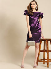 Load image into Gallery viewer, Frill Sleeve Shift dress
