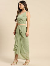 Load image into Gallery viewer, Shrug with crop top and skirt