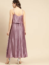 Load image into Gallery viewer, Pre pleated flare yoke maxi dress