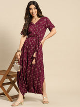 Carica l'immagine nel visualizzatore Galleria,Overlap neck dhoti jumpsuit