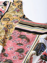 Cargar imagen en el visor de la galería, Pencil fit printed Midi Dress with back slit