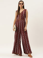 Laden Sie das Bild in den Galerie-Viewer, Front borders with kalidar pants printed jumpsuit