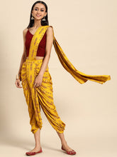 Load image into Gallery viewer, Dhoti with dupatta drape and Blouse