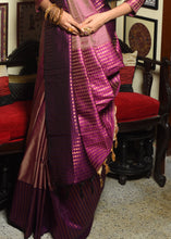 Load image into Gallery viewer, Lollipop Purple Two Tone Zari Woven Banarasi Silk Saree