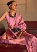 Load image into Gallery viewer, Taffy Pink Two Tone Handloom Weaving Kanjivaram Silk Saree : Top Pick
