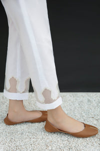 EMBROIDERED COTTON TROUSER 216