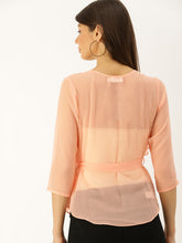 Cargar imagen en el visor de la galería, Slouchy overlap sheer top