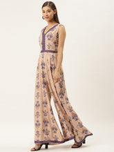 Load image into Gallery viewer, Front borders with kalidar pants printed jumpsuit