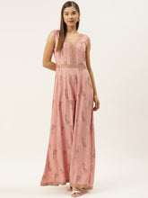 Load image into Gallery viewer, Front borders with kalidar pants printed jumpsuit
