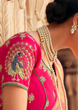 Carica l&#39;immagine nel visualizzatore Galleria,Pale Green Woven Banarasi Silk Saree with Embroidered Blouse