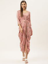 Load image into Gallery viewer, Overlap side cowl dress