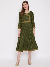 Load image into Gallery viewer, Deep back with front mock overlap Dress