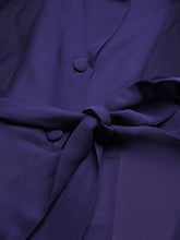 Load image into Gallery viewer, Notch collar overlap top with tie