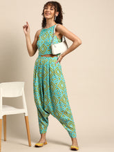 Carica l'immagine nel visualizzatore Galleria,Crop top with Dhoti Pants