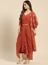 Laden Sie das Bild in den Galerie-Viewer, Shrug with crop top and skirt