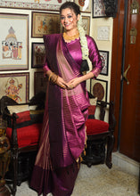 Load image into Gallery viewer, Lollipop Purple Two Tone Zari Woven Banarasi Silk Saree