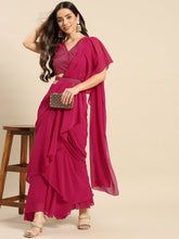 Carica l'immagine nel visualizzatore Galleria,Blouse with prestiched frill gown