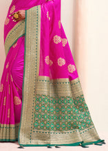 Load image into Gallery viewer, Magenta Pink Woven Banarasi Patola Silk Saree