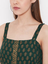 Load image into Gallery viewer, Shoulder strap flared midi dress