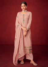 Load image into Gallery viewer, Amarnath Pink Georgette Salwar Suit with Floral Embroidery work