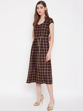 Load image into Gallery viewer, Midi Flare Dress with front loops