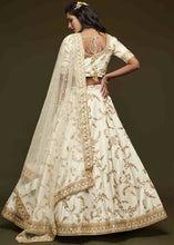 Load image into Gallery viewer, Pearl White Silk Lehenga Choli with Thread,Zari,Dori &amp; Sequins work