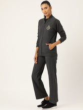 Load image into Gallery viewer, Zipper Sweatshirt with Straight Track pant set