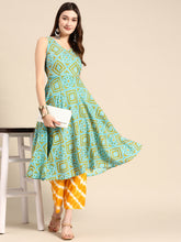 Carica l'immagine nel visualizzatore Galleria,Deep back tie up kurta palazzo