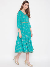 Load image into Gallery viewer, Deep back with front mock overlap Dress
