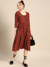 Load image into Gallery viewer, Front button down with pleats midi dress