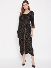Load image into Gallery viewer, Overlap side cowl dress